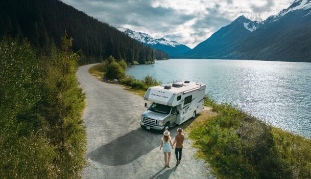 Couple on their RV Adventures with Fraserway